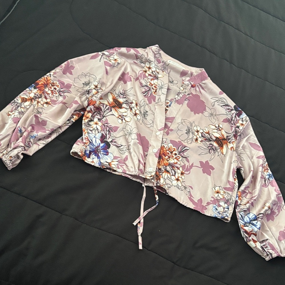 Floral Cropped Jacket